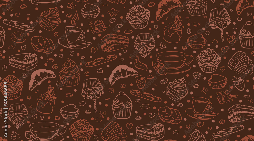 coffee cupcake pattern coffee cupcake pattern