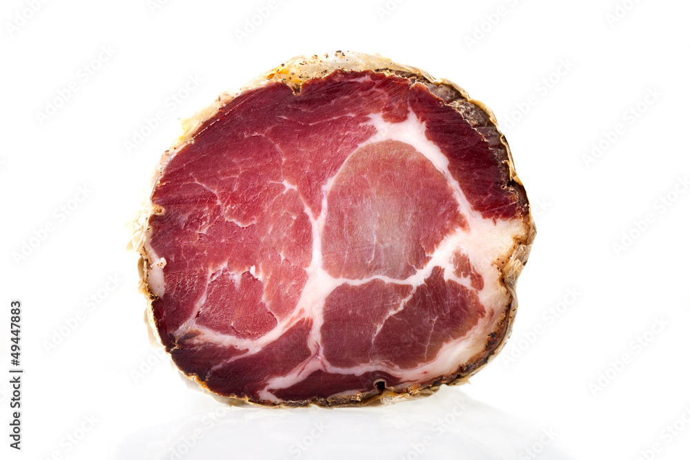 Piece of Italian Capocollo (Cured Pork Shoulder) Piece of Italian Capocollo (Cured Pork Shoulder)