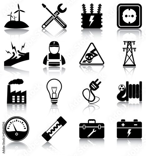 Electricity icons