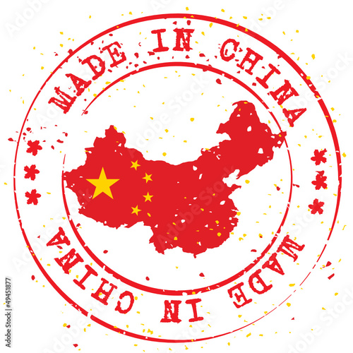 tampon, timbre Made in China
