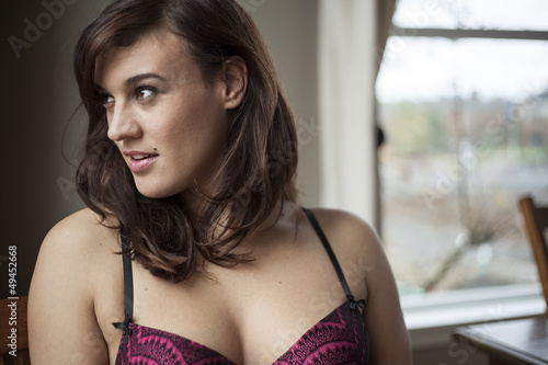 Young Woman in Lingerie