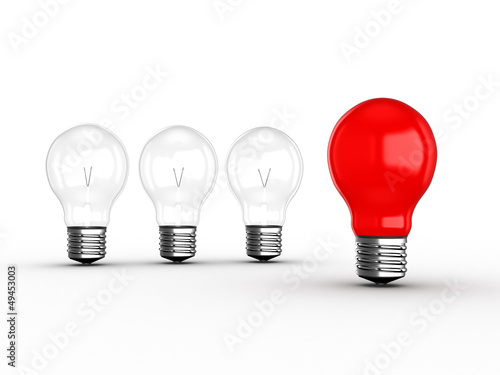 Red Light Bulb Leadership