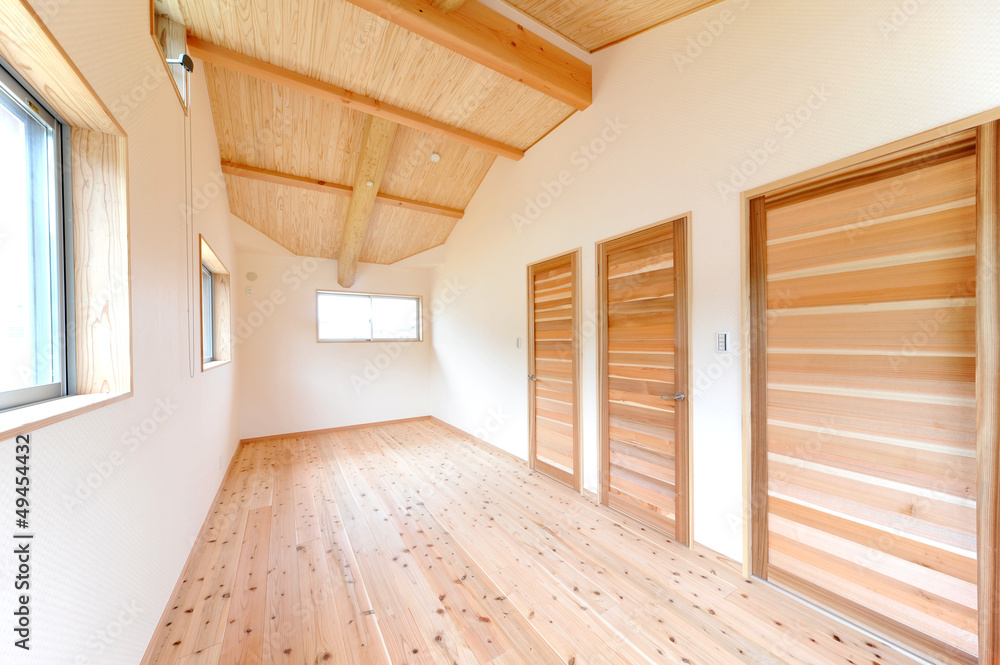 ウッディな新築子供部屋横位置 ２ Stock Photo Adobe Stock