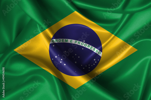 Wavy Flag of Brazil