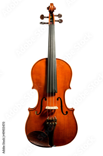 violin isolated on white background