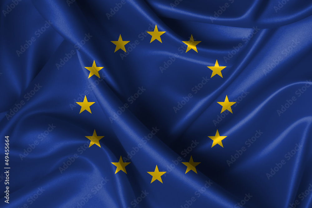 Wavy Flag of European Union Wavy Flag of European Union