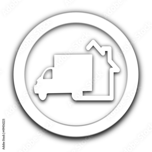 livraison à domicile vignette blanche