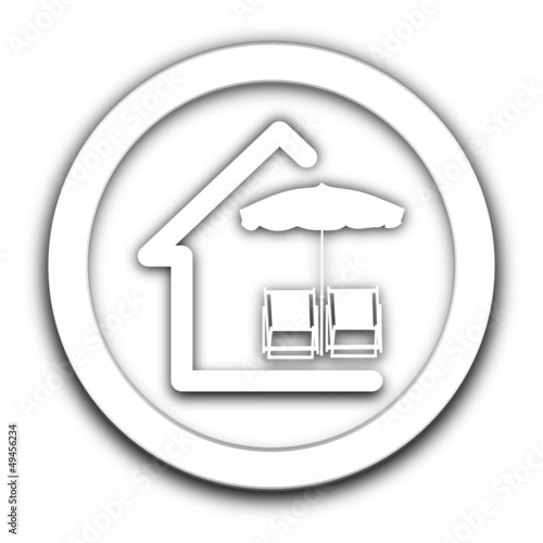 vacances vignette blanche