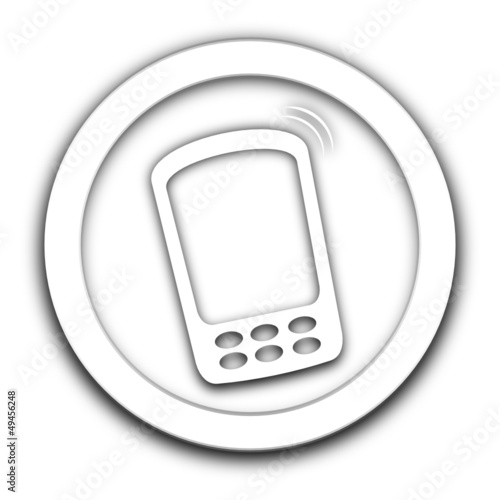 smartphone vignette blanche