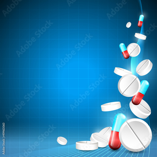 Blue medical background