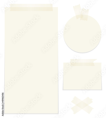 Set Paper Tapes Beige