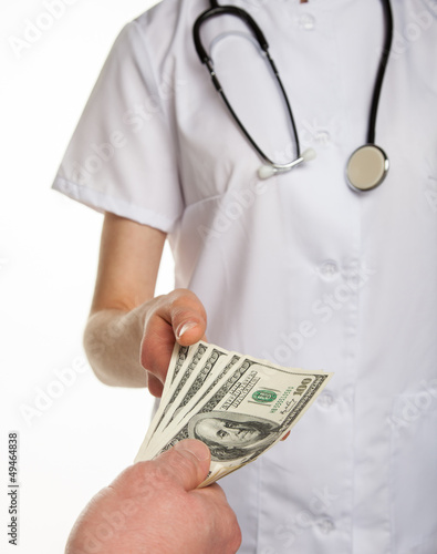 Patient paying medical service