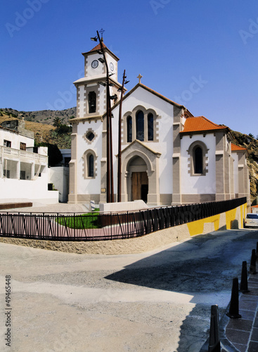 Church in Vallehermoso, La Gomera, Canary Islands, Spain photo