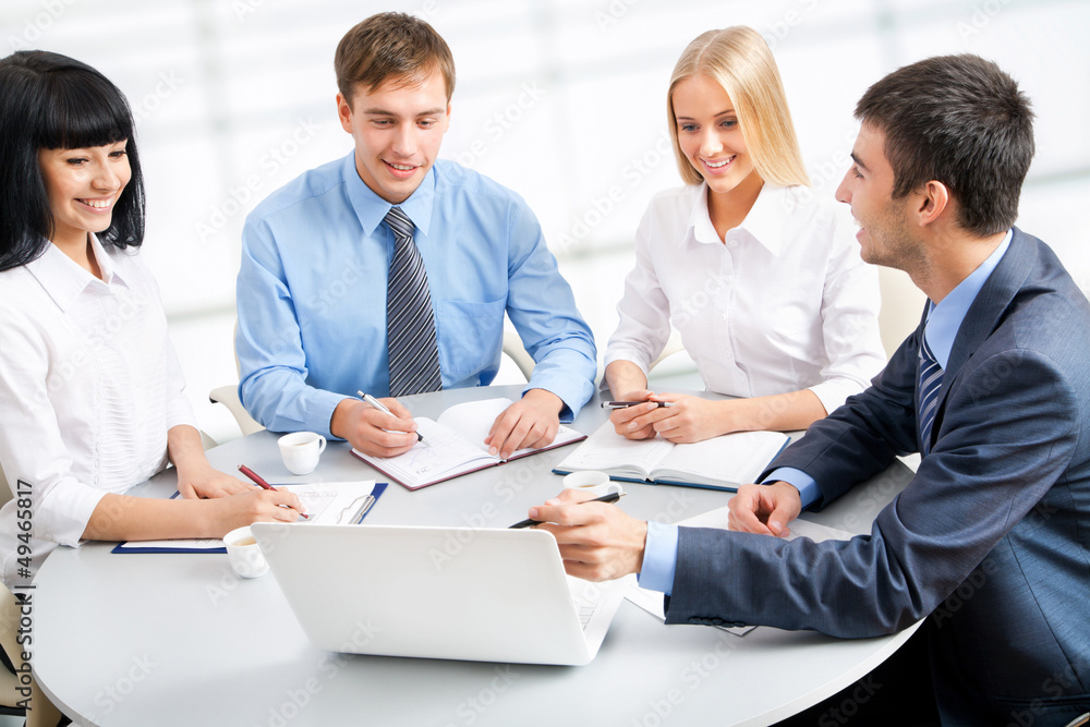 Group of happy business people Group of happy business people