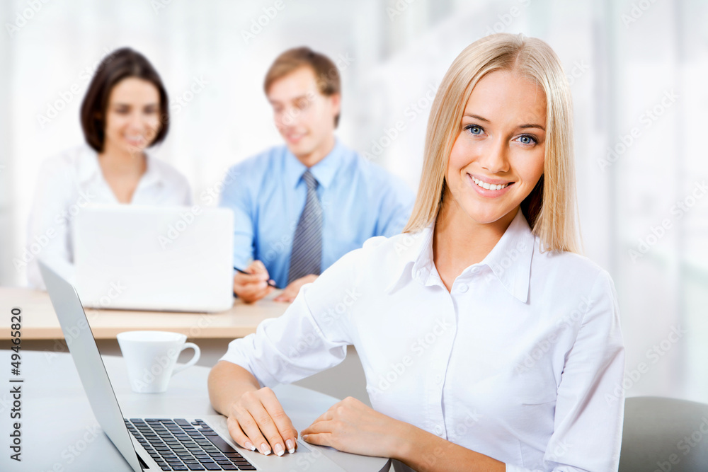 Portrait of attractive business woman Portrait of attractive business woman