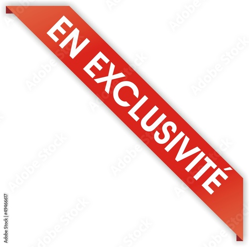 étiquette en exclusivité
