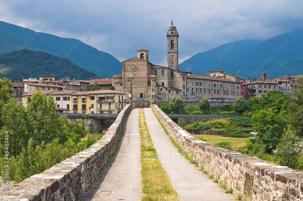 Obraz premium Panoramic view of Bobbio. Emilia-Romagna. Italy.