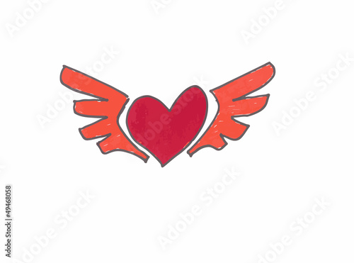 cuore alato