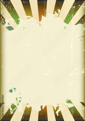 Grunge sunbeam color flag