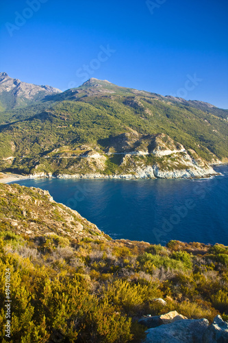 On the way in Cap Corse, Corsica, France