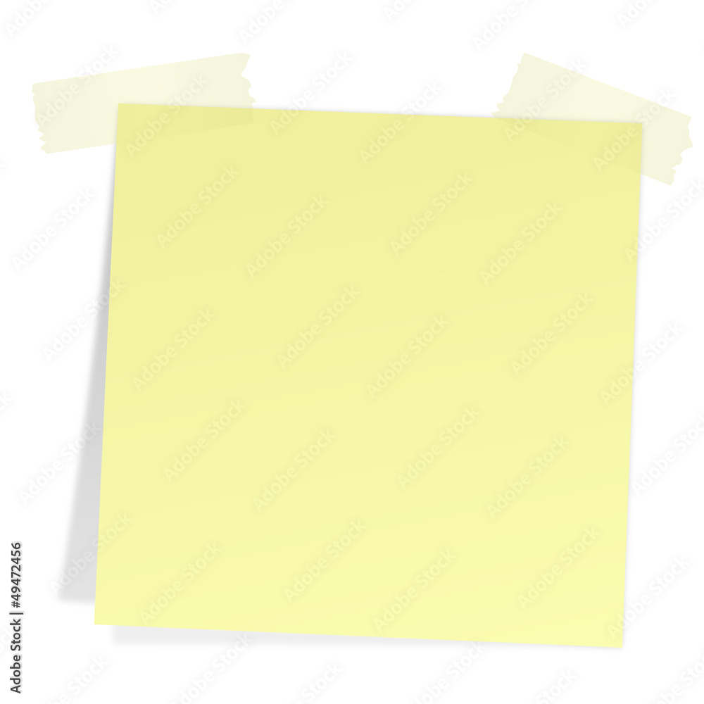 Notizzettel mit Klebestreifen Notizzettel mit Klebestreifen