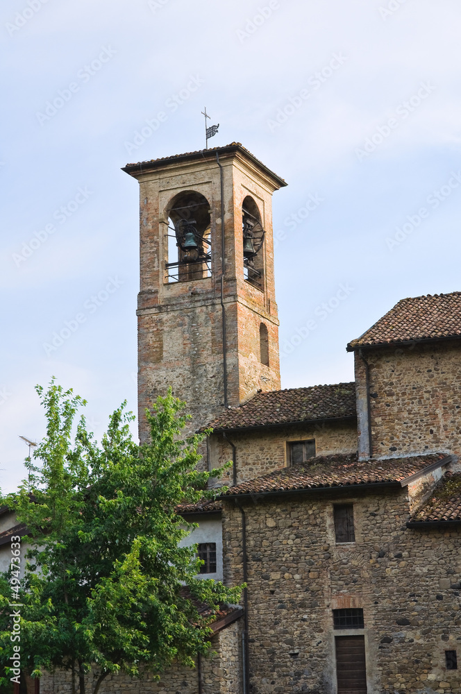 View of Grazzano Visconti. Emilia-Romagna. Italy.