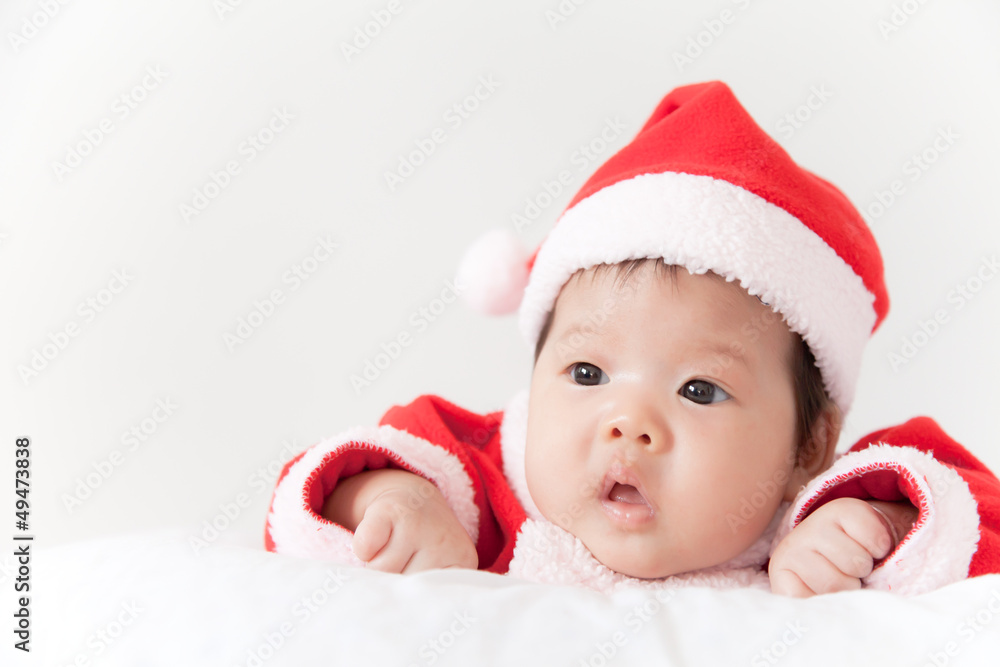 Little girl with santa costume Little girl with santa costume