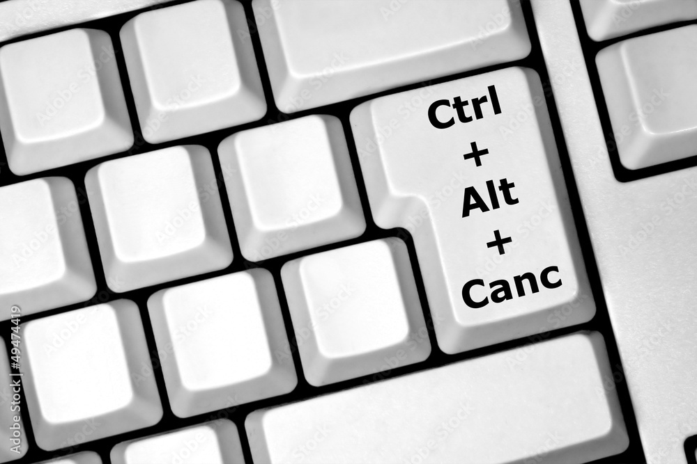 Foto Stock Tasto unificato ctrl alt canc Adobe Stock