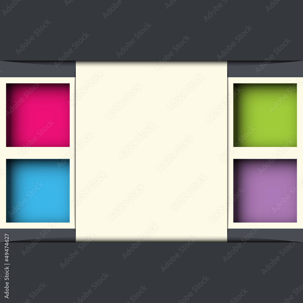 Obraz premium Modern Design template for infographics / numbered banners