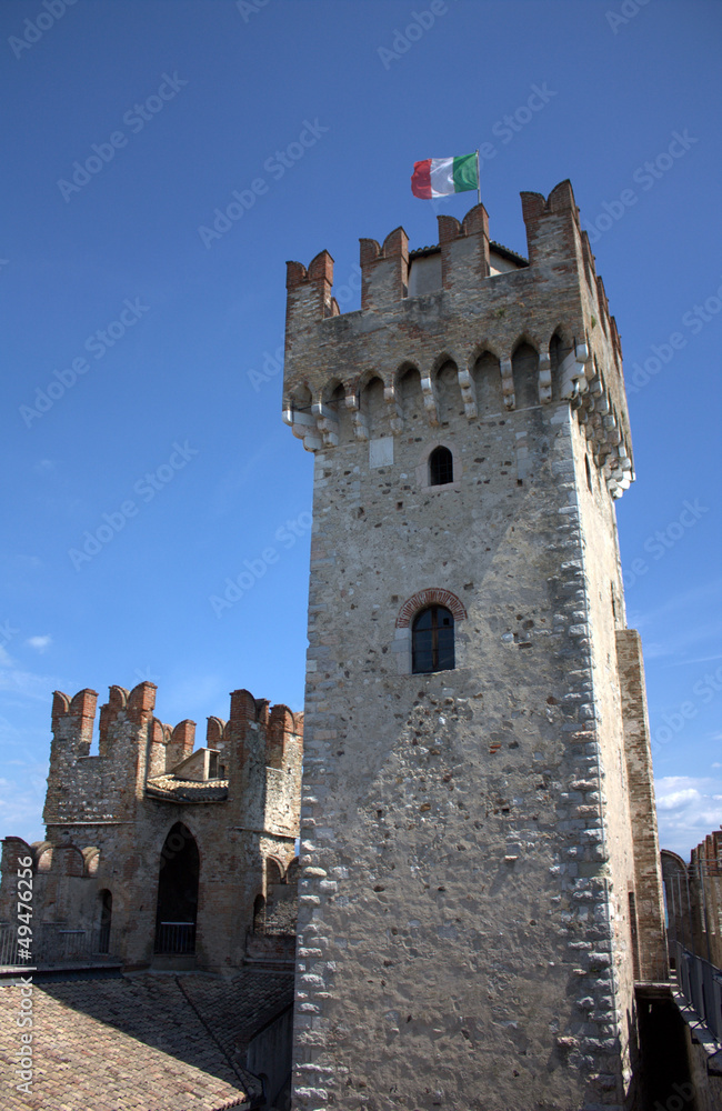 Sirmione - A tower of the castle