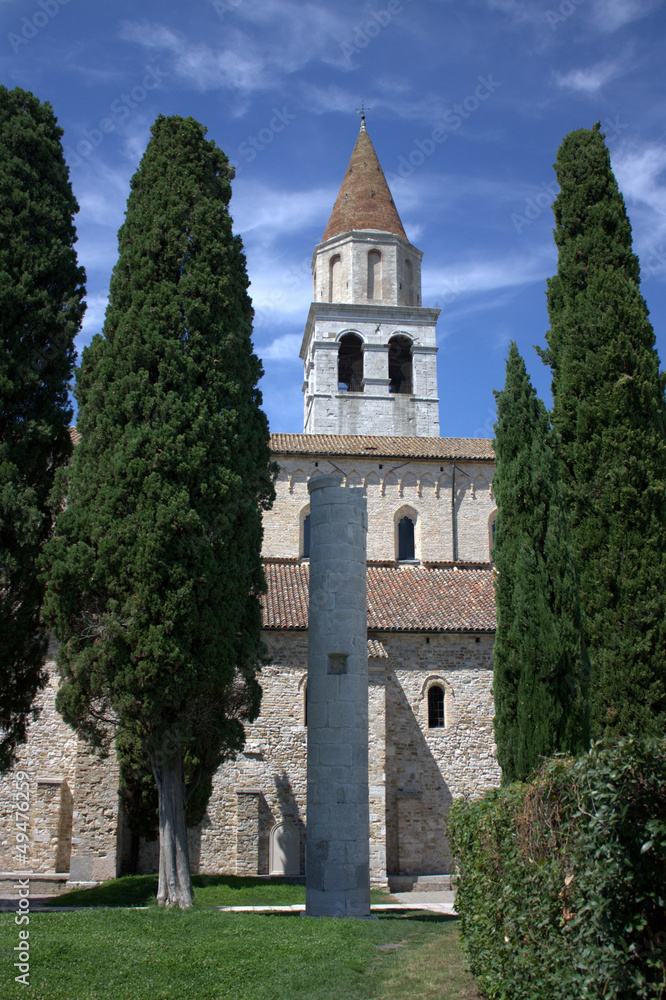 Aquileia - A column behind the cathedral