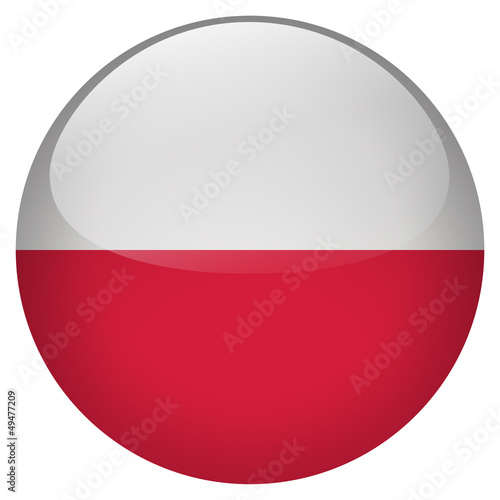 Free Download Poland flag button - GFXLoad