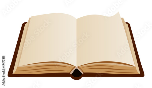 Open book. Vector illustration.