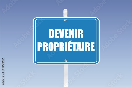 panneau devenir propriétaire