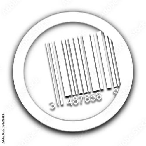 code barre vignette blanche