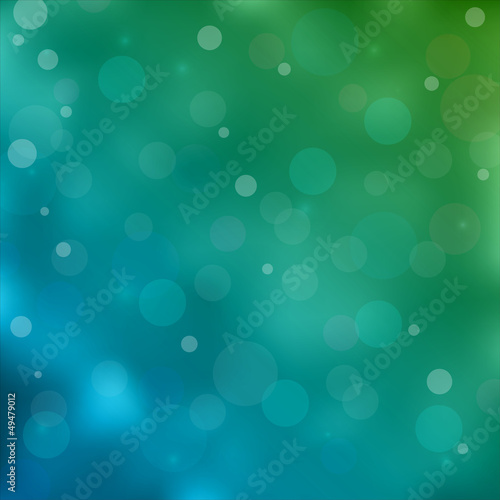Blue bokeh light background