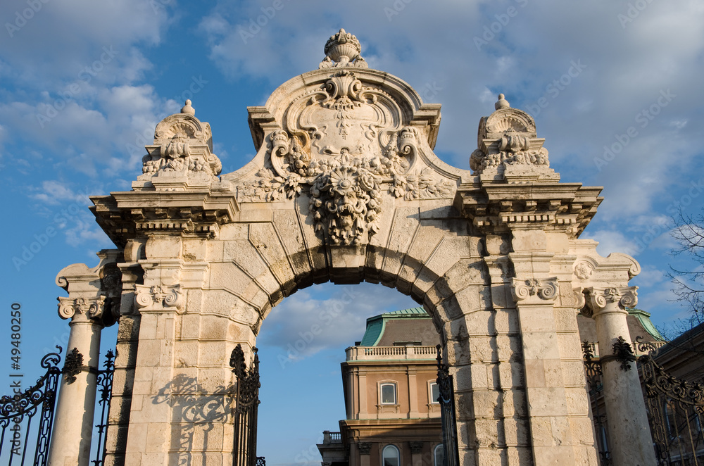 Budapest, Ornate Arched Gateway