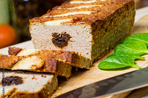 Pate stuffed with prunes photo