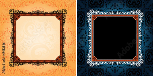 ornamented design frames, eps8 format vector