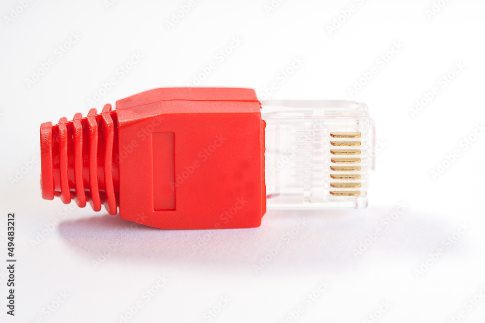 RJ45 - Single Plug (side view) RJ45 - Single Plug (side view)