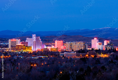 Reno Nevada at night