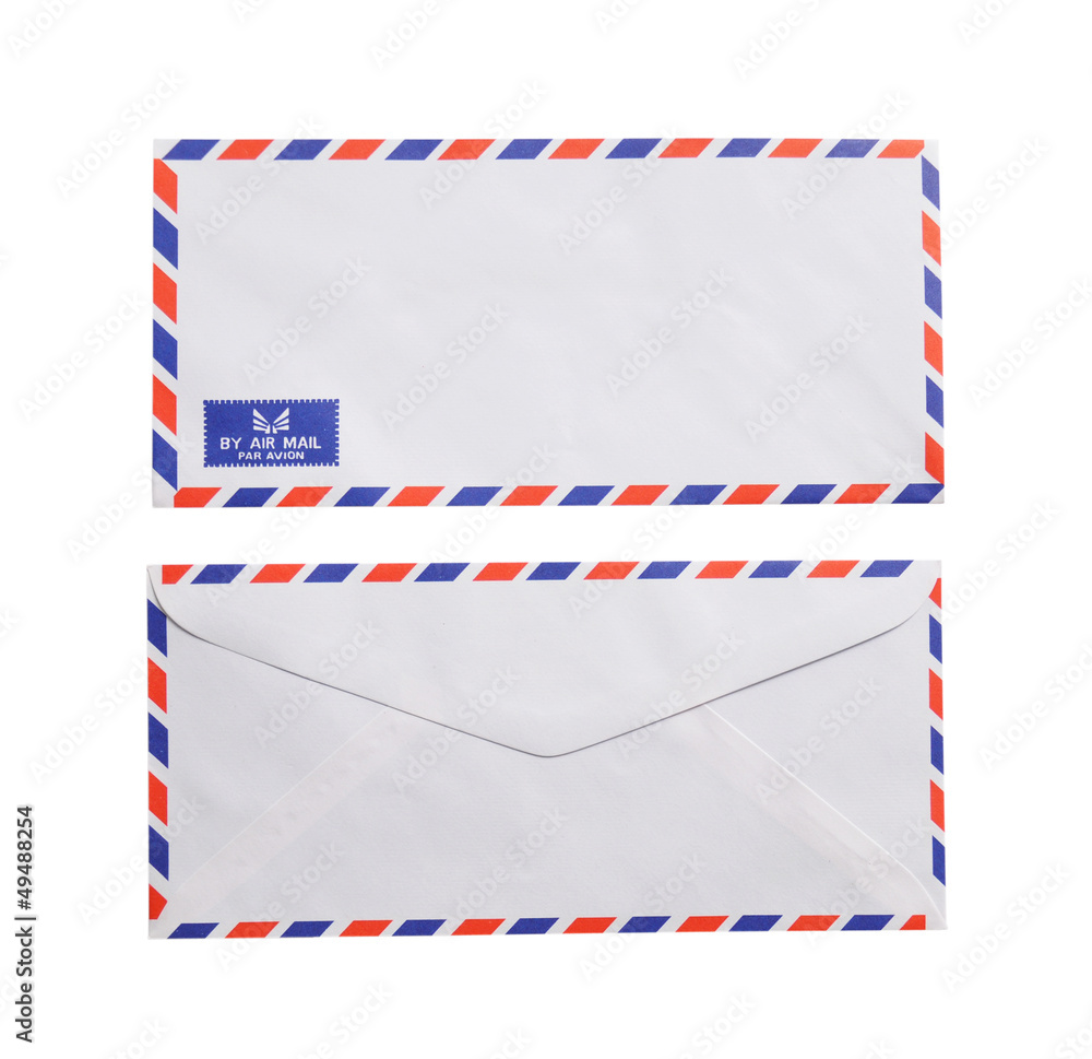 Airmail on white background Airmail on white background