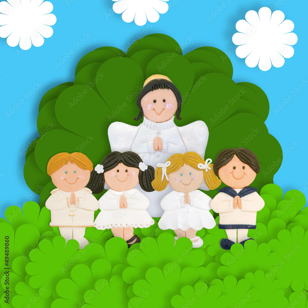 first communion thank you card