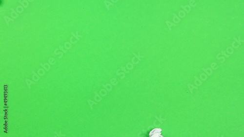 Hand sweeping paper ball