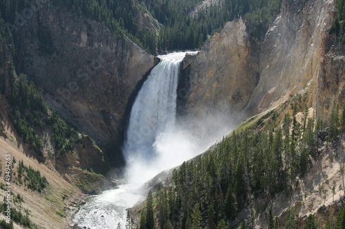 Lower fall in the Yellowstone National Park