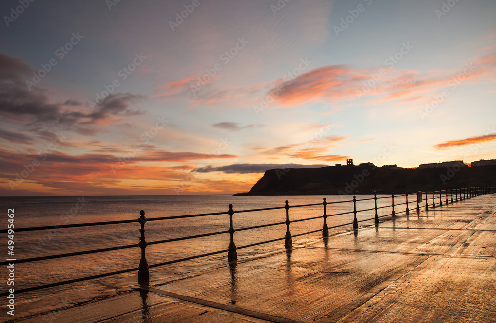 Sunrise on Scarbourgh's North Beach 