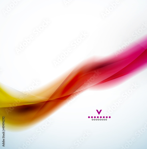 Colorful abstract wave design template