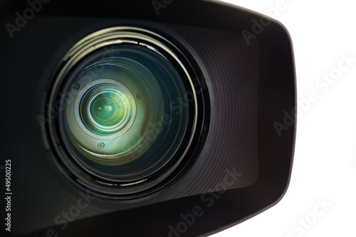 Television Camera Lens Close-up