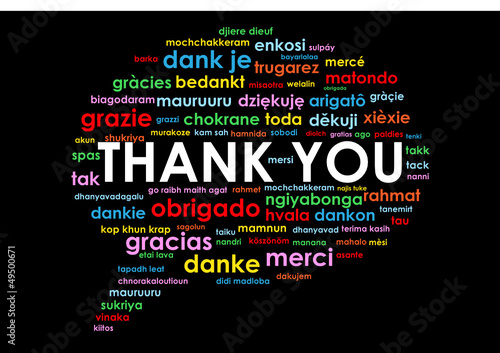 "THANK YOU" Tag Cloud (a lot thanks gratitude speech bubble)