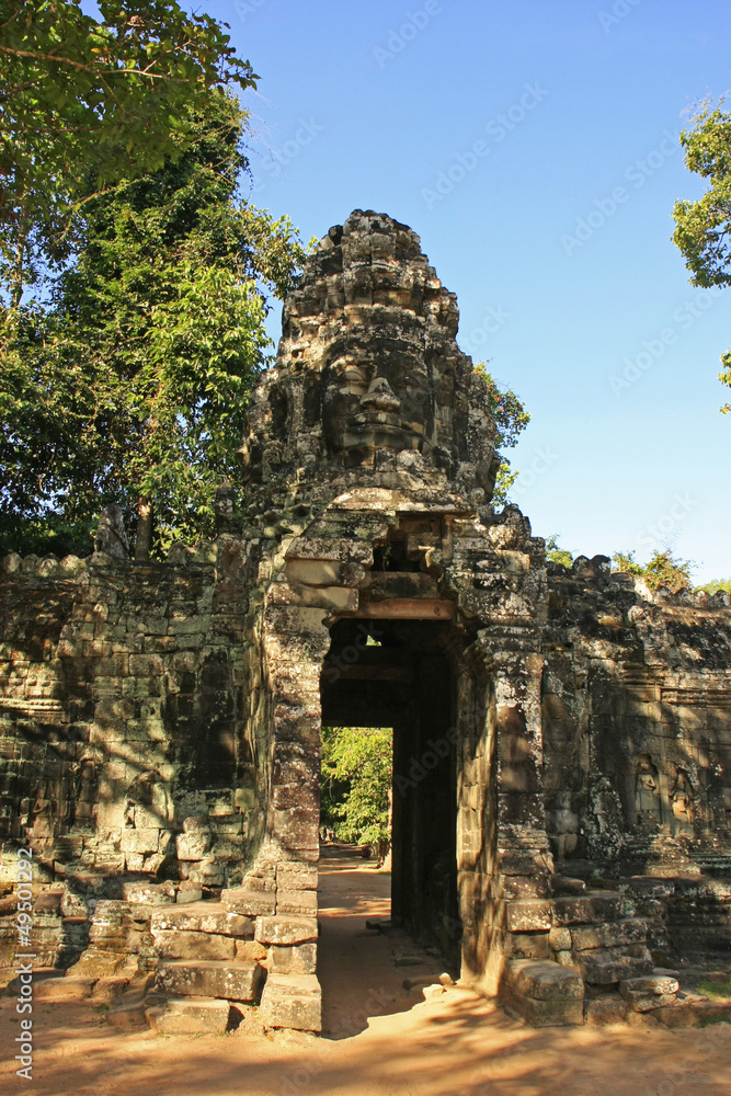 Entrance gate of Banteay Kdei temple, Angkor area, Cambodia